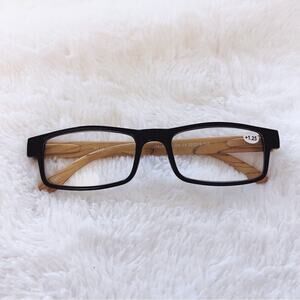 Rory Black & Dark Wood Reader Glasses